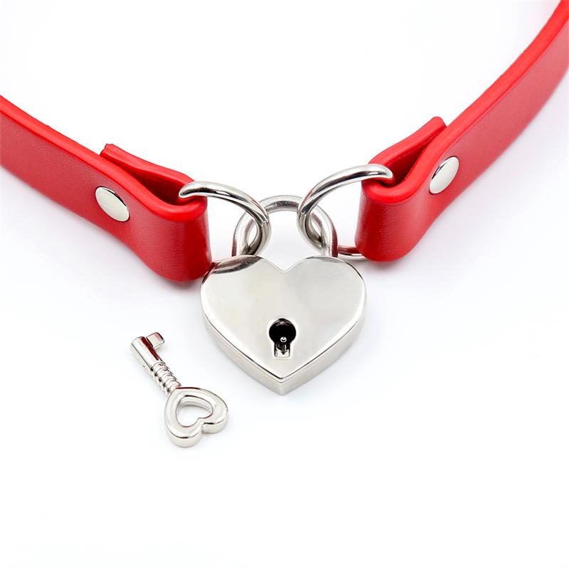 COLLAR CON CANDADO DE CORAZÓN - Imagen 2