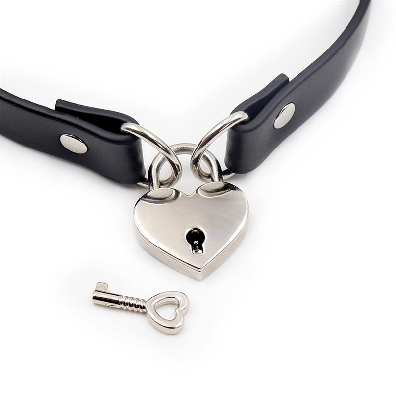 COLLAR CON CANDADO DE CORAZÓN - Imagen 3