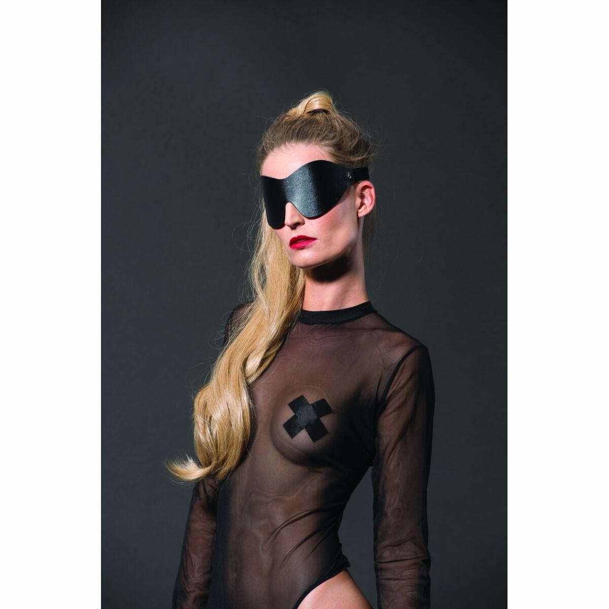Antifaz grande de cuero vegano - Imagen 4