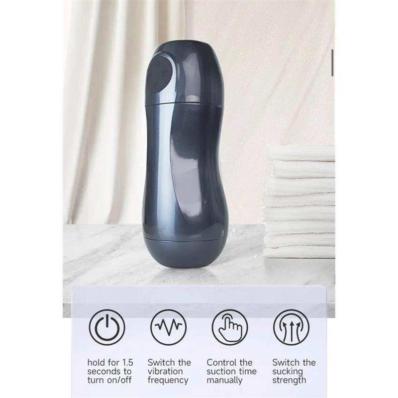 Masturbador vibrador y succionador - Imagen 3